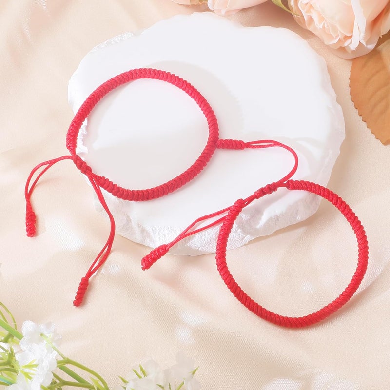 DAYANEY Red Bracelet for Women, Red String Bracelet for Protection as Valentine Gifts for Kids, Matching Jewelry for Couple, Christian Mens Good Luck Gifts Kabbalah Baby Braclets for Infant Girl - Image 5